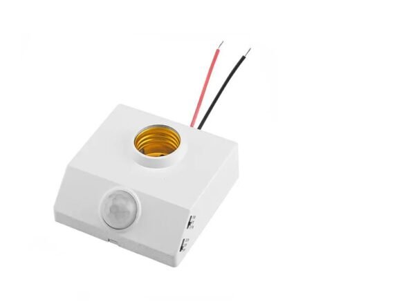 Automatic Human Body Infrared PIR Sensor Bulb Light Base PIR Motion 2 Automatic PIR Infrared Motion Sensor Lamp Holder – E27 Base