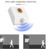Automatic Human Body Infrared PIR Sensor Bulb Light Base PIR Motion 3 Automatic PIR Infrared Motion Sensor Lamp Holder – E27 Base