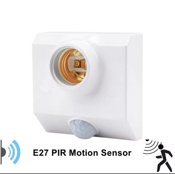 Automatic Human Body Infrared PIR Sensor Bulb Light Base PIR Motion Automatic PIR Infrared Motion Sensor Lamp Holder – E27 Base